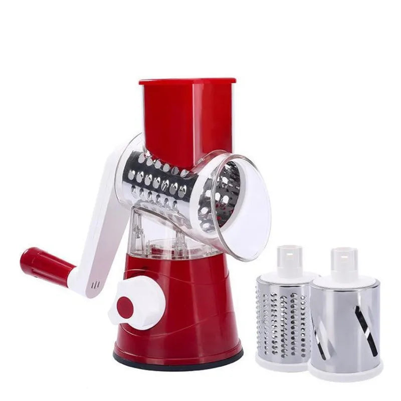 Affettatrice E Grattugia 2 In 1 KT209 Tamburo Inox Per Frutta E Verdura Taglio Rapido E Uniforme Per Cuochi Domestici