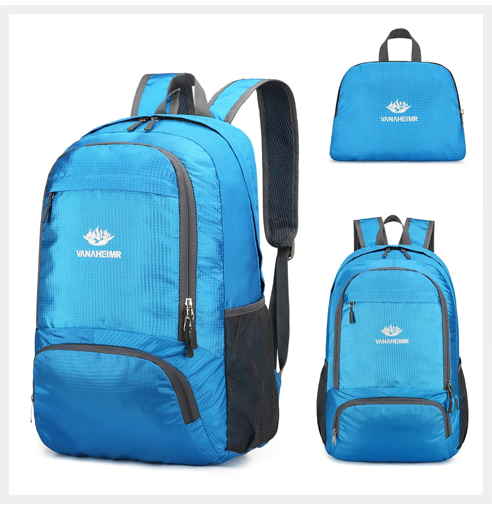 Zaino Pieghevole Da 23 Litri Ultraleggero Esterno Zaino Da Trekking Daypack Capienza Elevata Tessuto Idrorepellente