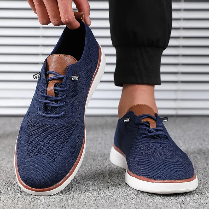 Scarpe Leggere Da Uomo Lavorate A Maglia Comode Per Tutto Il Giorno Con Vestibilità Eccellente Per Trekking Quotidiano