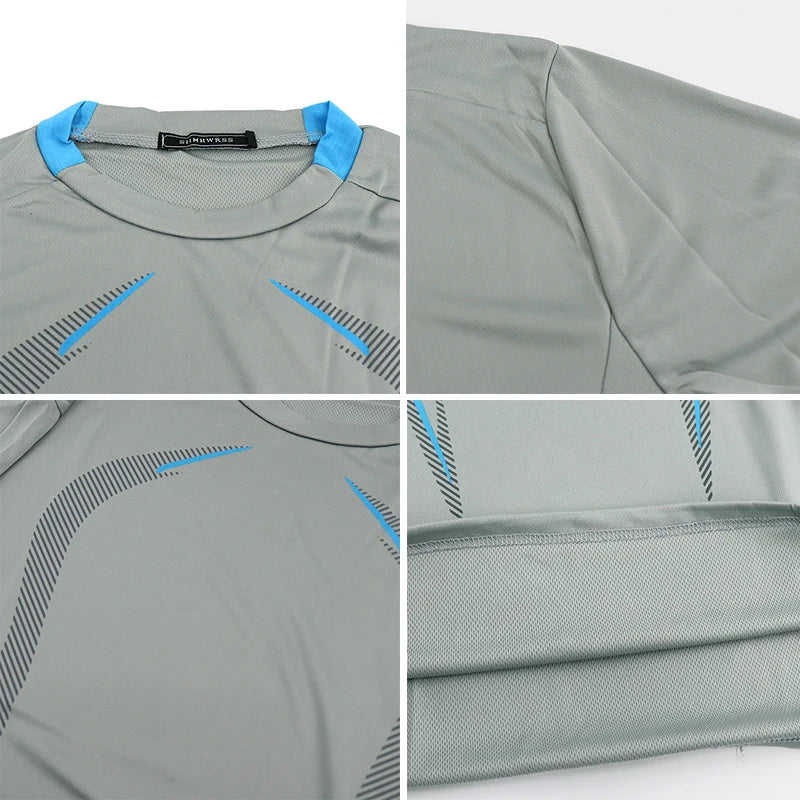 Maglietta Da Corsa Da Uomo Ad Asciugatura Rapida A Maniche Lunghe Per Fitness E Allenamento Palestra Top S5XL