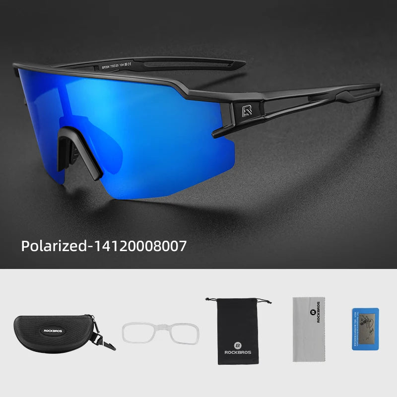 Rockbros Occhiali Da Ciclismo Fotocromatici Con Montatura Integrata Per Miopia Polarizzata Occhiali Da Sole Uomo Donna