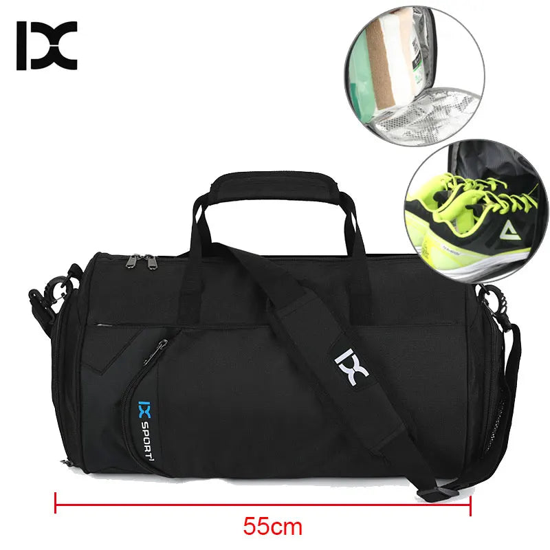 Borsa Palestra XL IX Plus Wet Dry Fitness Sacco Per Scarpe Yoga Viaggio Grande Capacità 36 55 Litri Uomo Donna