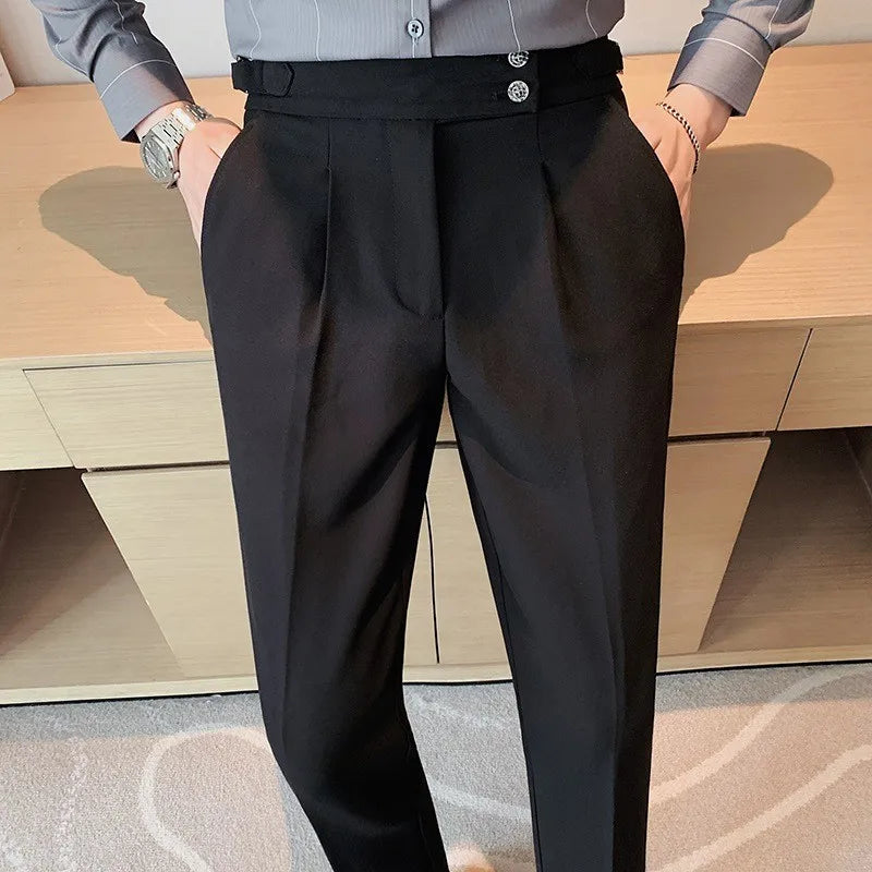 Pantaloni Eleganti Slim Fit Napoli Da Uomo Leggeri Casual Italia Retro Premium Lusso Per Il Tempo Libero Primavera 2026