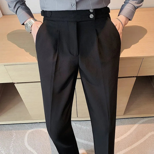 Pantaloni Eleganti Slim Fit Napoli Da Uomo Leggeri Casual Italia Retro Premium Lusso Per Il Tempo Libero Primavera 2026