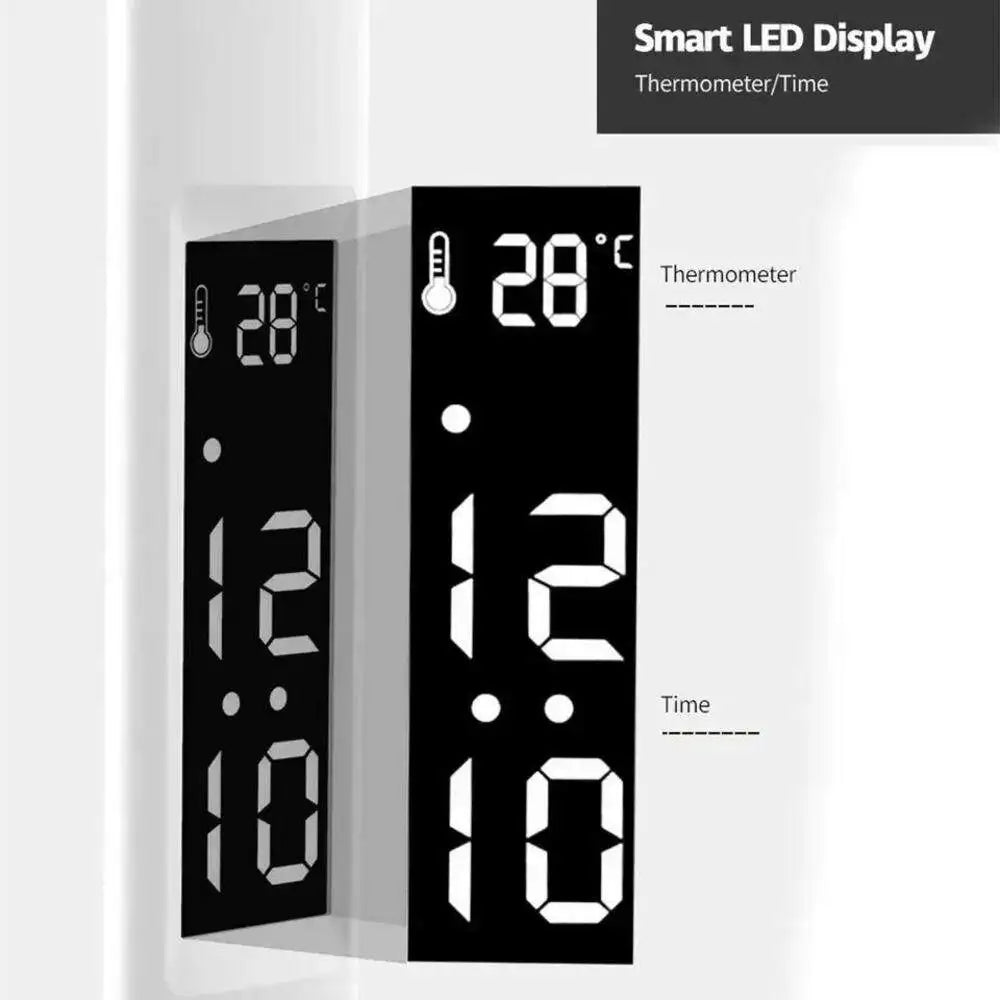 Lampada Da Tavolo Ricaricabile Per Studio E Scrivania Led Con Ventola E Orologio Display Led Lettura