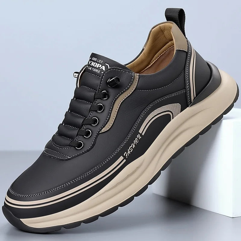 Scarpe Da Uomo Slip On In Pelle Impermeabili Antiscivolo Leggere Traspiranti Mocassini Casual Allingrosso