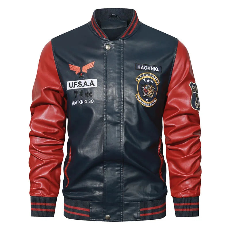 Inverno Nuove Giacche Di Pelle Uomo Con Pile Spesso Colore Solido Colletto Alla Coreana Moda All Aperto Tenere In Caldo