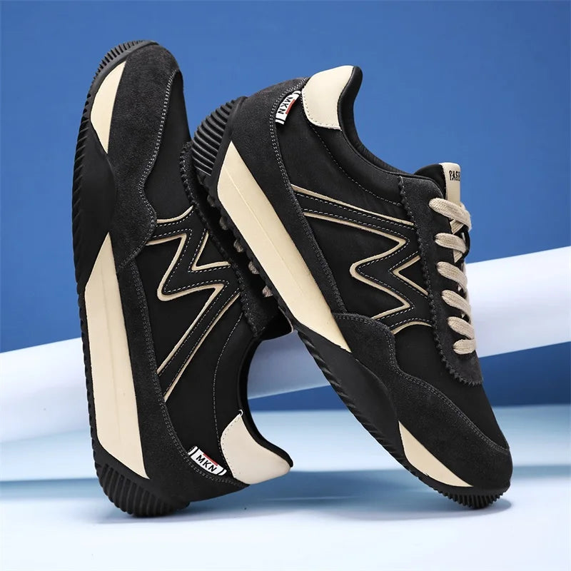 Sneakers Casual Uomo Designer Retro Scarpe Da Corsa In Microfibra Tessuto Pelle Traspirante Con Plateau Interno