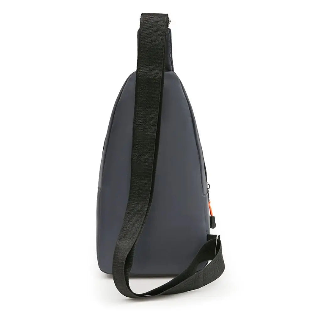 Borsa Da Petto Da Uomo In Tessuto Oxford Nero Grigio Blu Marsupio Grande Capacità Con Tracolla Unisex Sportiva Esterno