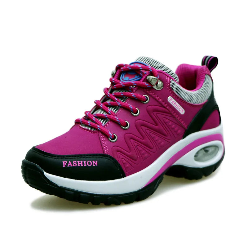 Scarpe Sportive Da Donna Con Plateau All'Aperto Escursionismo Moda Scarpe Casual Antiscivolo Da Corsa Basse Calzature