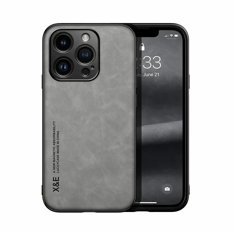 Custodia Protettiva Di Lusso Per iPhone 7 8 11 Pro Max Plus Mini 12 13 14 15 16 16e 17 Con Supporto Auto Magnetico