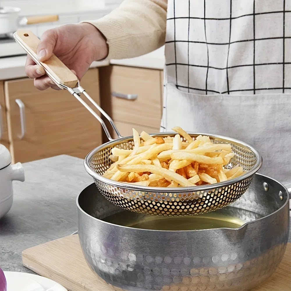 Cucchiaio Per Schiumarola A Maglia Fine In Acciaio Inox Per Colino Spaghetti E Tagliatelle