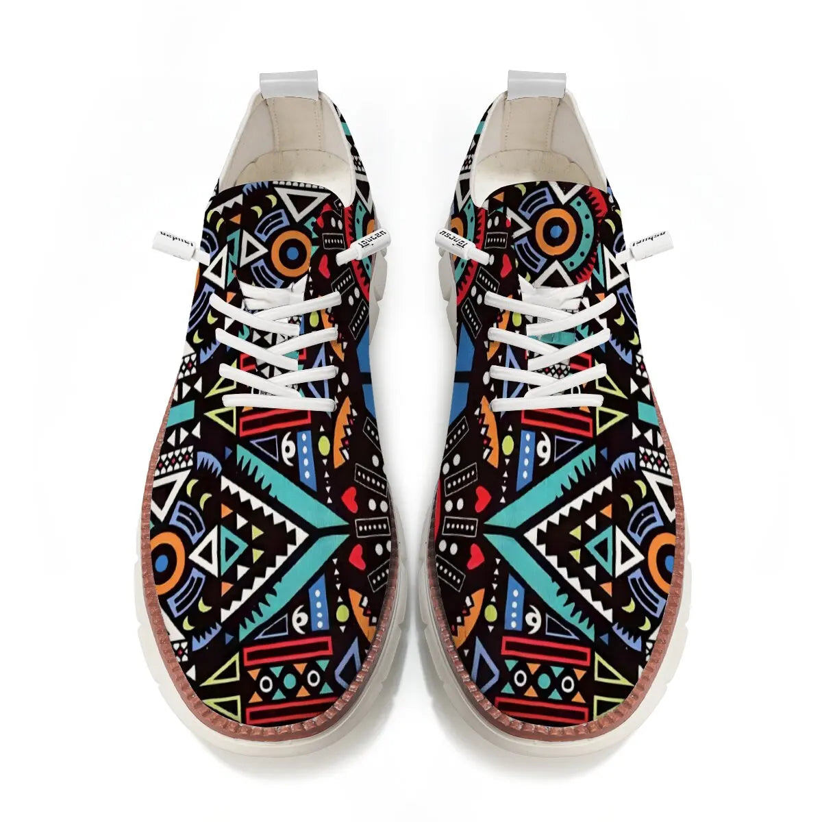 Scarpe Casual Uomo Traspiranti Brogue Classiche Ammortizzazione Design A Blocchi Colore Sneakers Eleganti Leggere