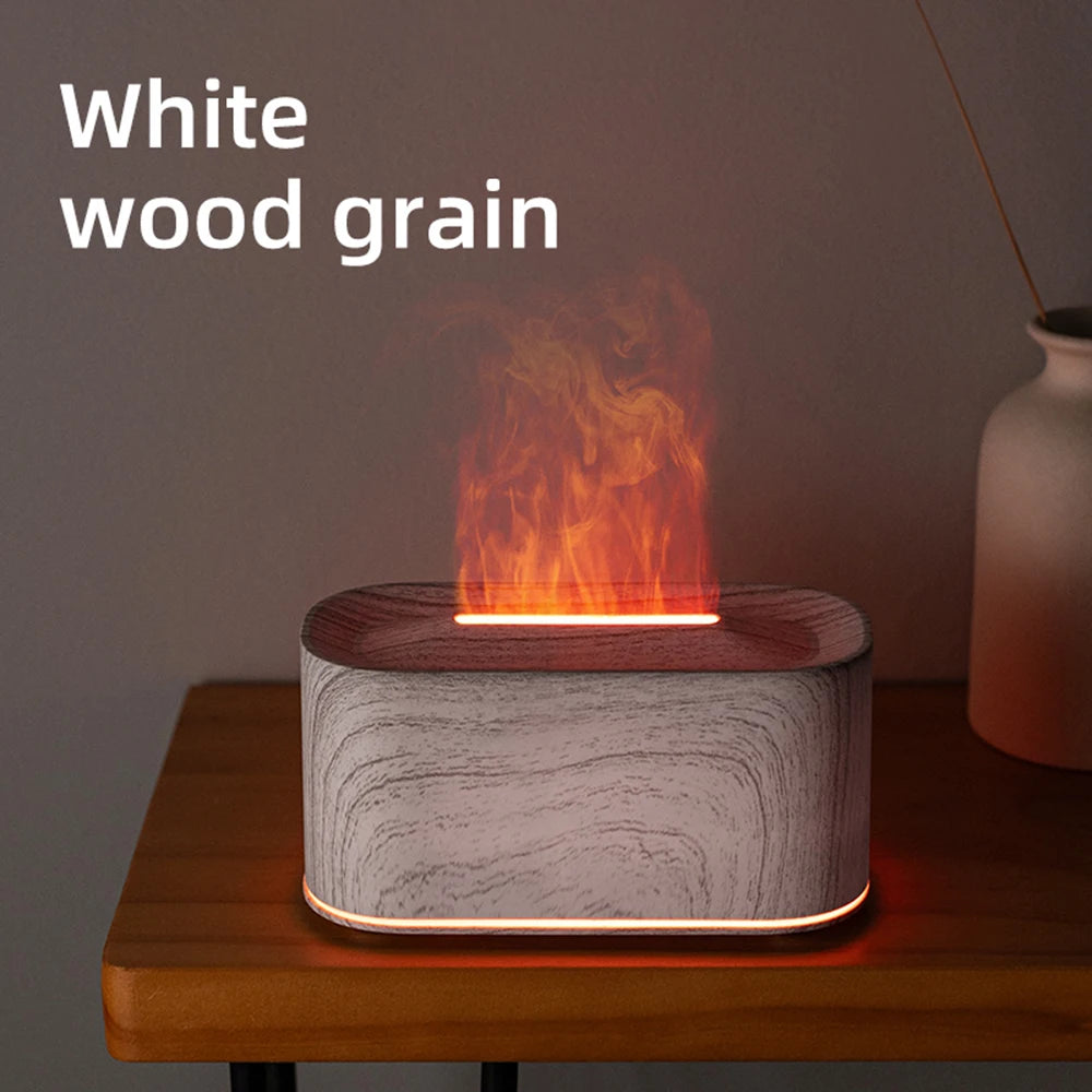 Diffusore Di Aromaterapia Con Effetto Fiamma E Nebbia Fredda Umidificatore Silenzioso Per Casa E Camera Da Letto