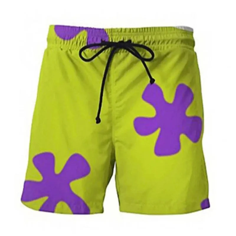 Pantaloncini Da Spiaggia Bambini 3D Stampa Ciambella Fiori Grafica Costume Da Bagno Estate Moda