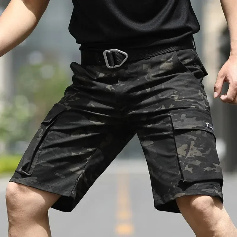Pantaloncini Mimetici Casual Uomo Pantaloni Cargo Elasticizzati Estivi Per Sport Acquatici All Aperto