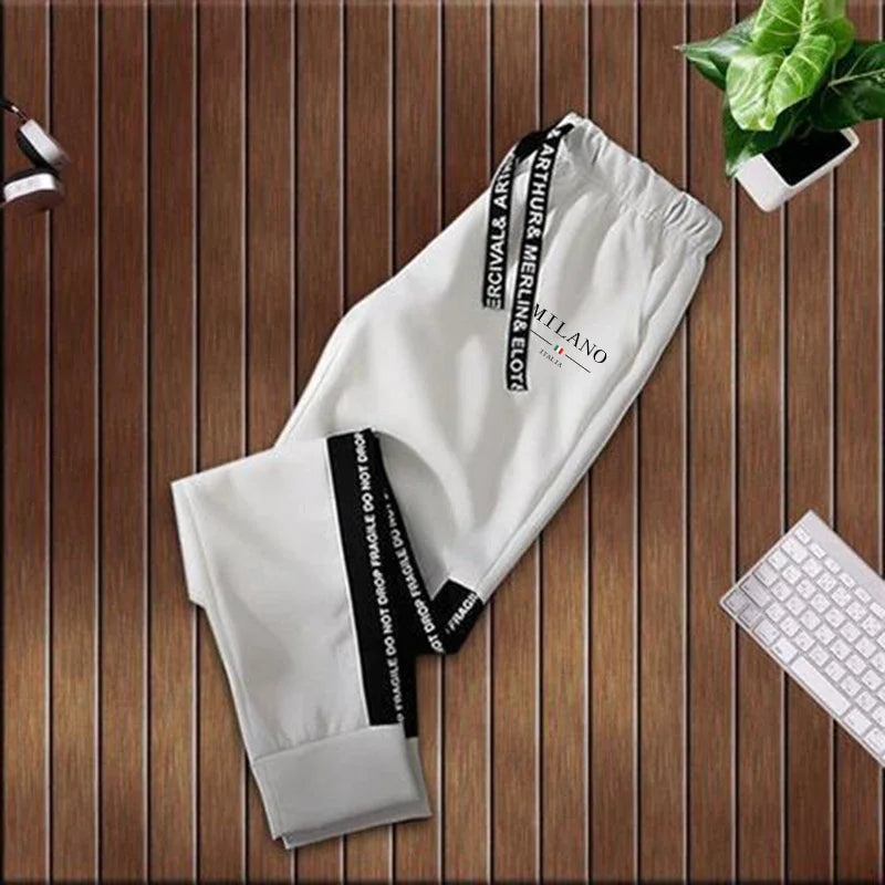 Tuta Da Uomo Monopezzo Con Cappuccio Stampa Casual Nero Bianco Abbigliamento Sportivo Autunno Inverno