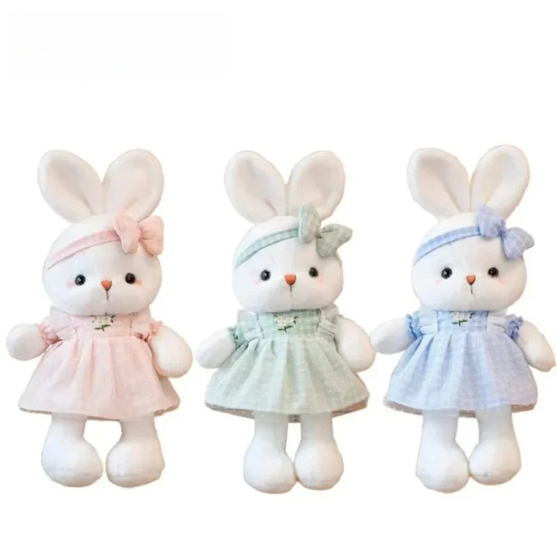 Peluche Coniglio Carino 30 Cm Morbido Cuscino Bambola Neonati Regalo Compleanno Per Bambini Giocattolo Per Sonno
