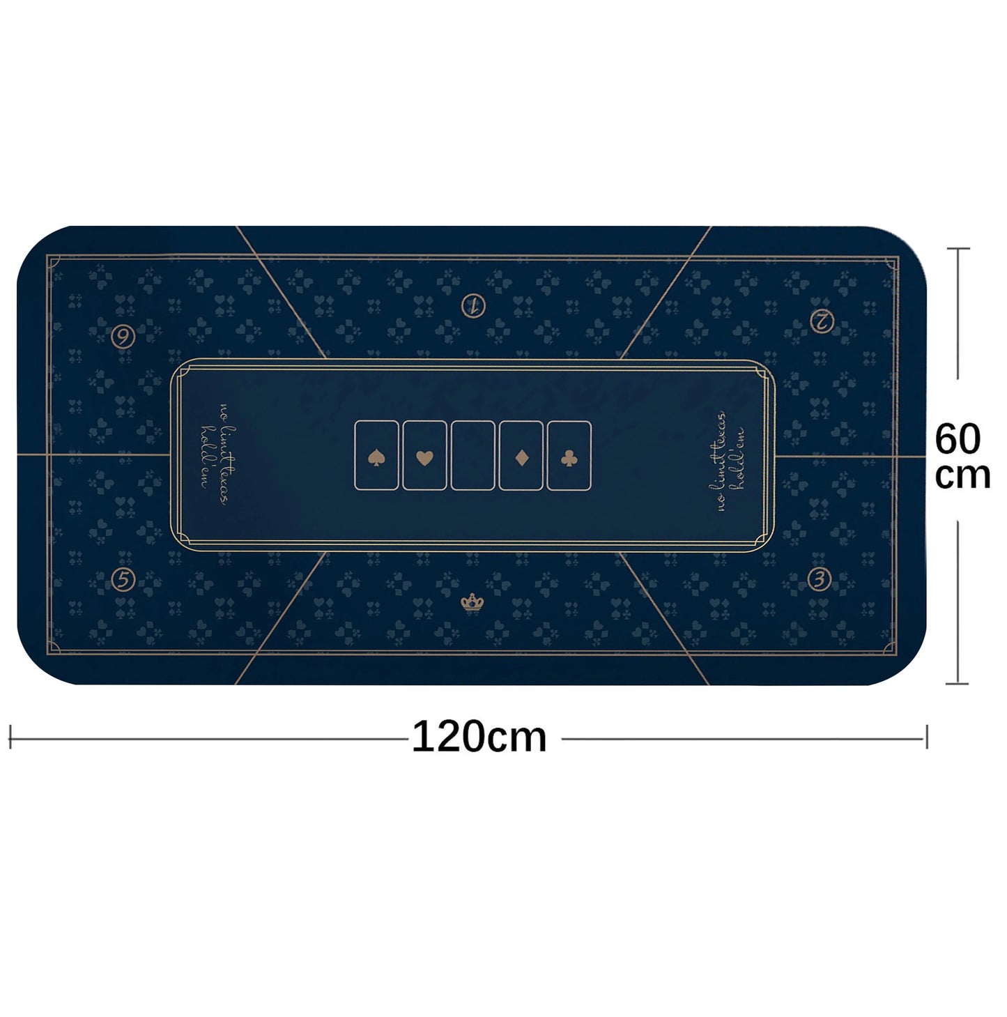 Tappetini Da Tavolo In Gomma Grandi 120x60 Cm E 180x90 Cm Per Texas Holdem Poker Party Accessori Intrattenimento