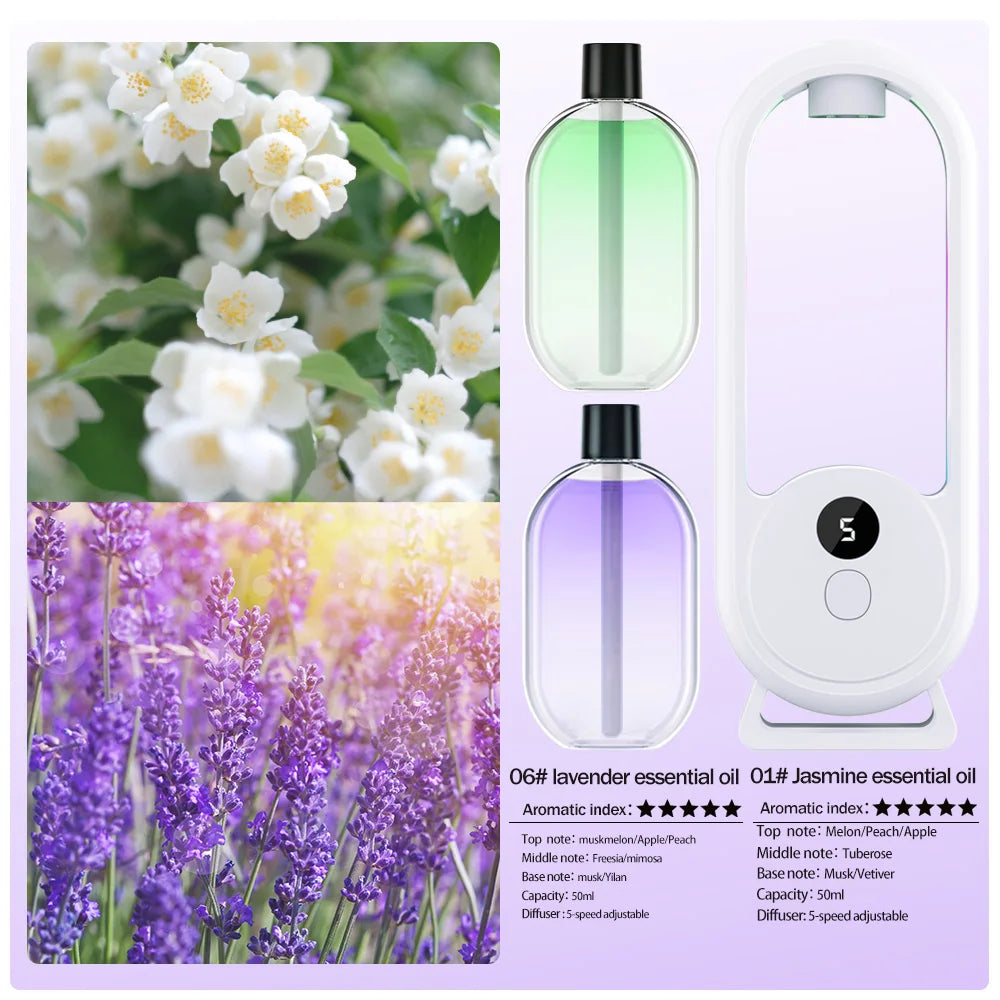 Diffusore Di Aromi Portatile Ricaricabile Per Aromaterapia Deodorante Ambienti Temporizzato In 5 Modalità