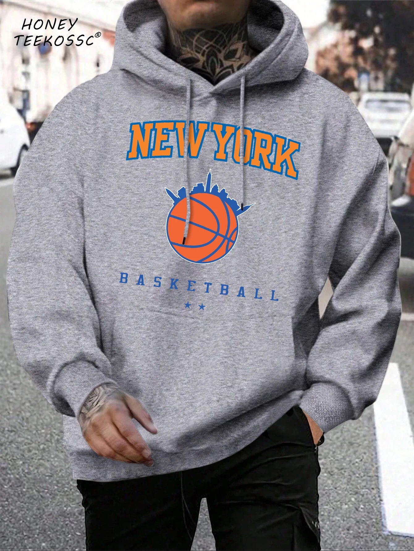 Brooklyn Est 1998 New York Stampa Felpe da uomo Harajuku Felpa con cappuccio girocollo Moda Felpa con cappuccio oversize Autunno Comodo tuta