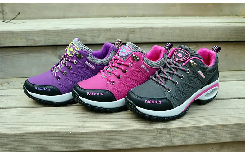 Scarpe Sportive Da Donna Con Plateau All'Aperto Escursionismo Moda Scarpe Casual Antiscivolo Da Corsa Basse Calzature