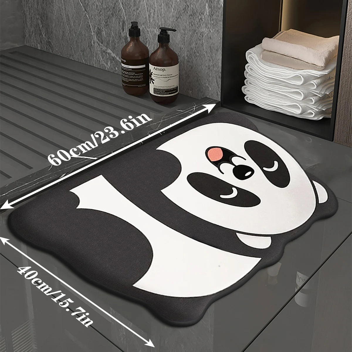 Tappeto Da Bagno Memory Foam Antiscivolo Ultra Morbido Assorbente E Lavabile In Lavatrice