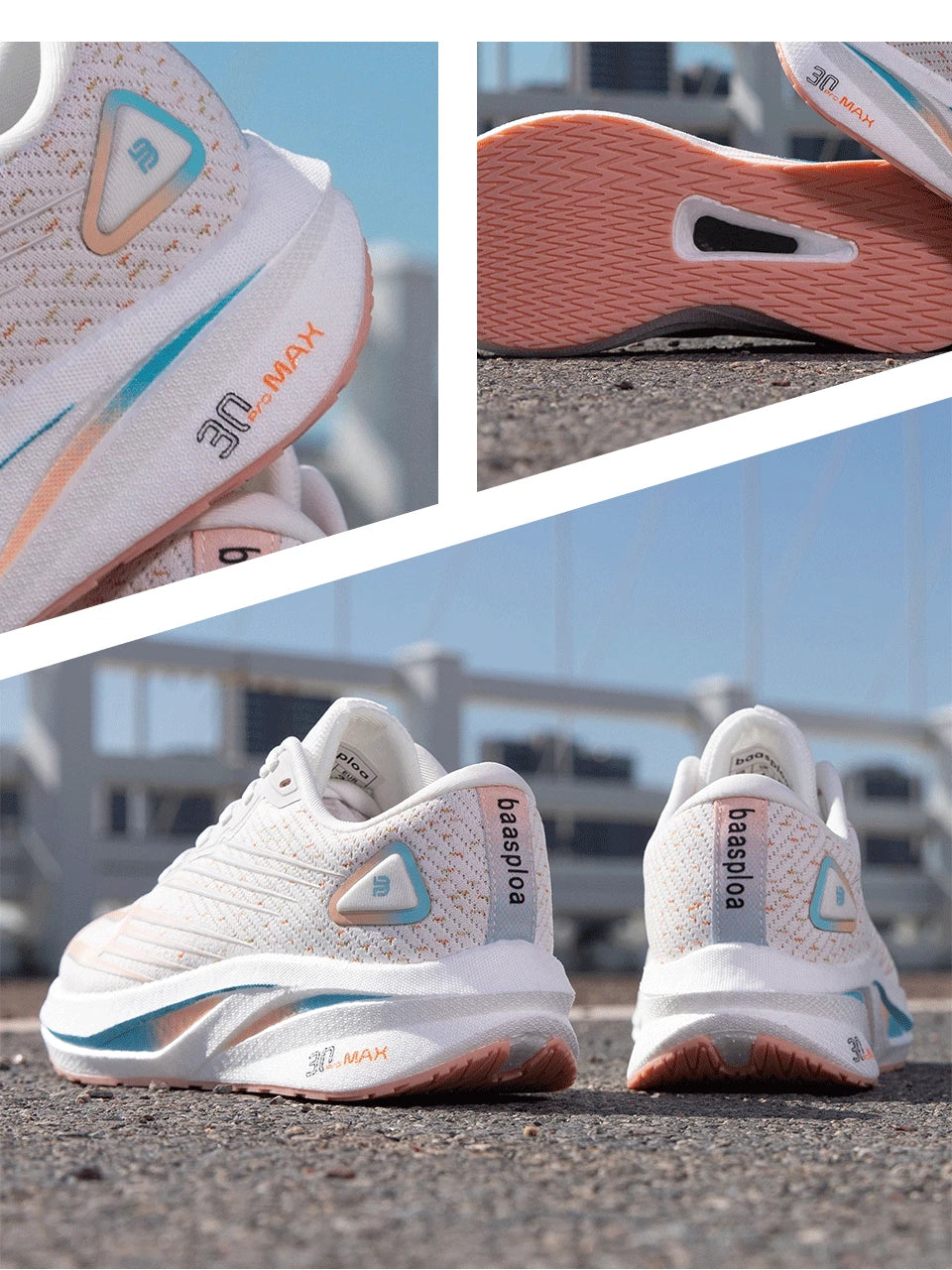 Baasploa Scarpe Da Corsa Donna Con Piastra In Carbonio Reattiva E Ammortizzate Per Esterno Allenamenti Intensivi