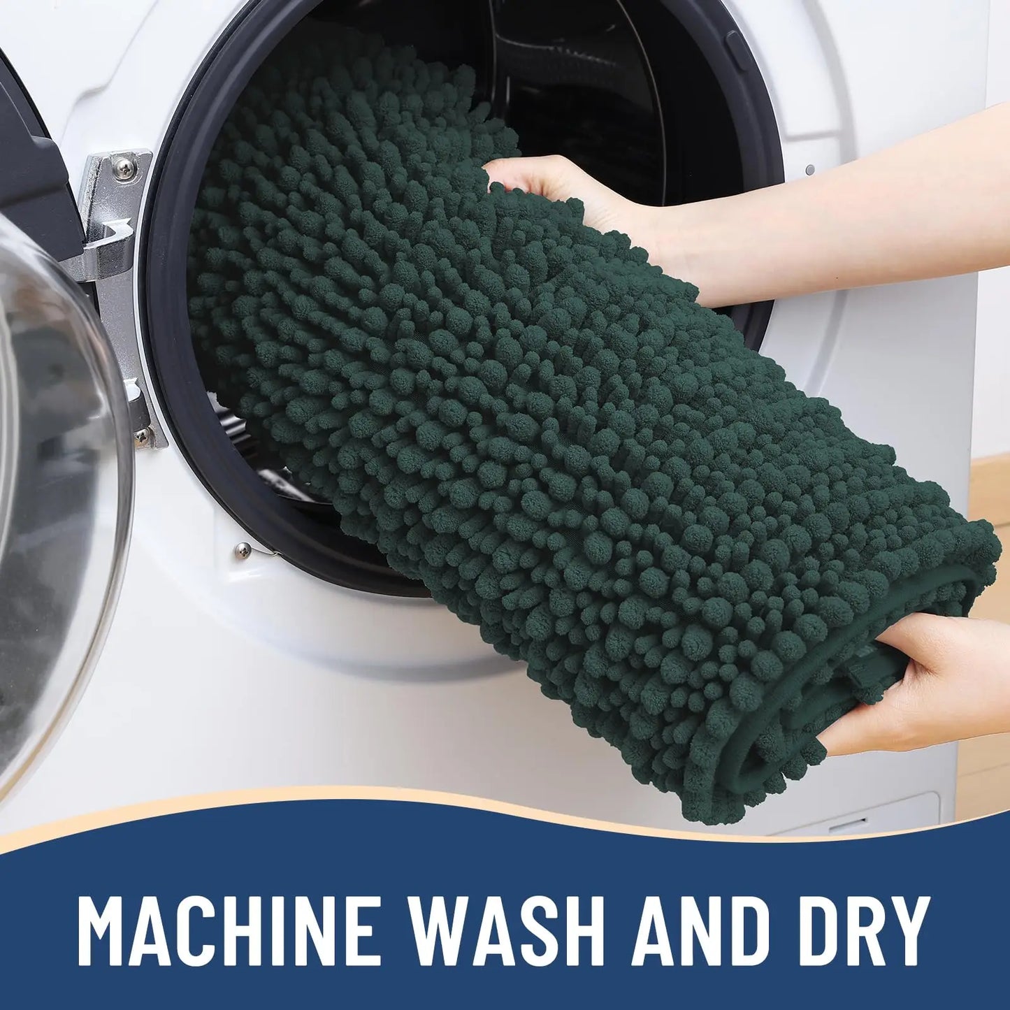 Kitinjoy Tappetino Da Bagno Lusso Assorbente Morbido E Spesso In Peluche Antiscivolo Grande Per Doccia