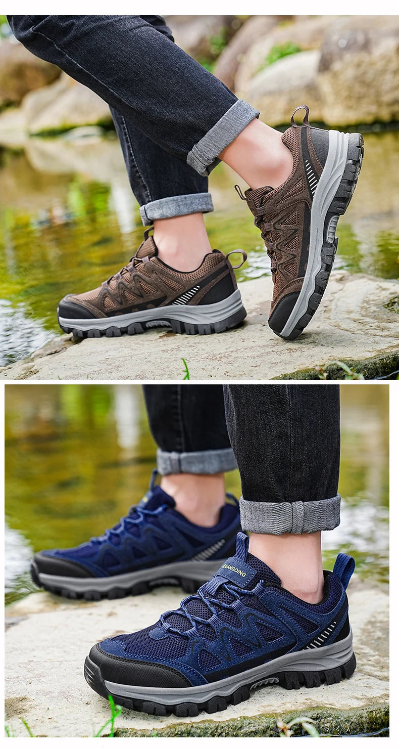 Scarpe Da Trekking Grandi Da Uomo Per Lavoro All Aperto Comode E Resistenti All Usura Sneakers Casual Traspiranti