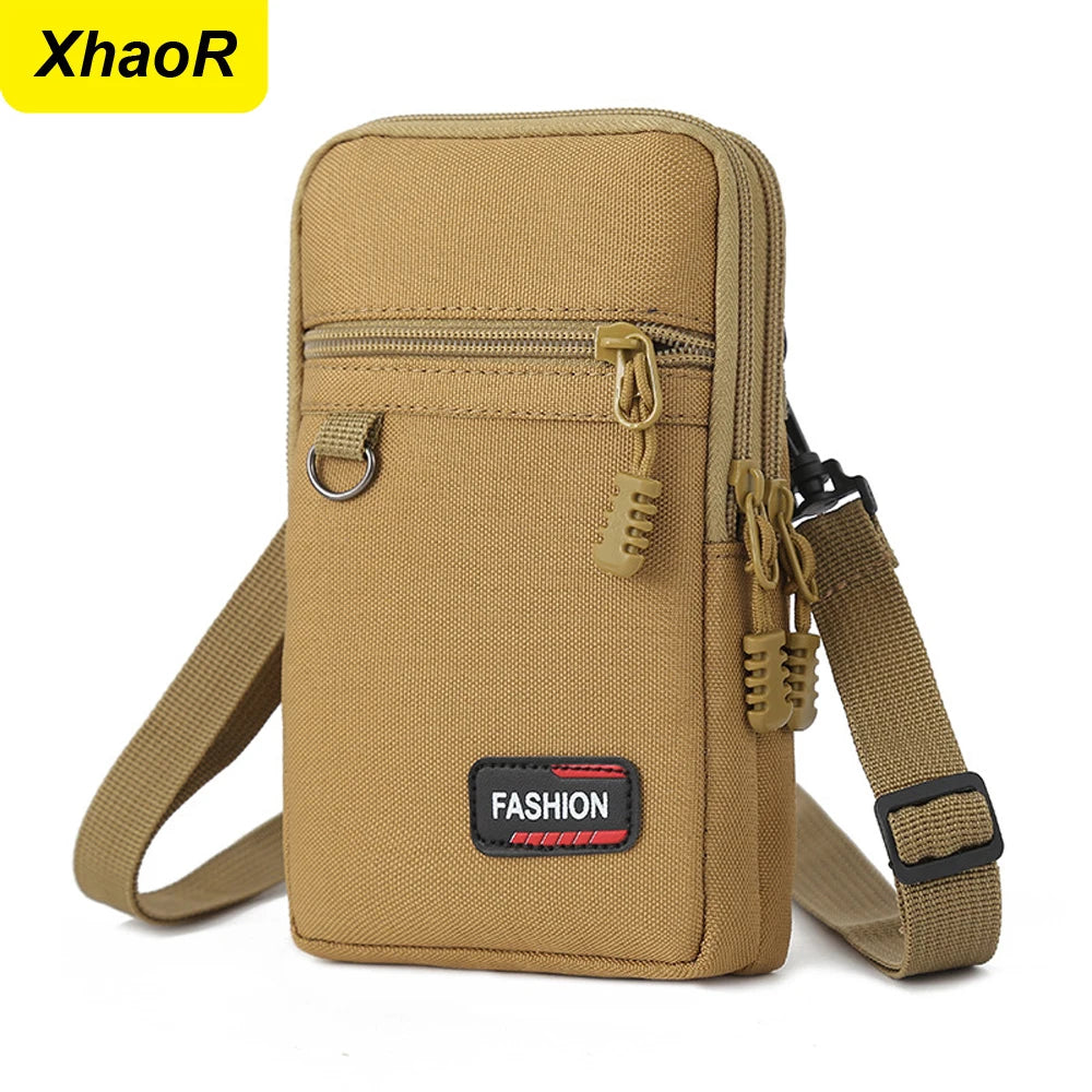 Custodia Per Cellulare Marsupio Multifunzione Da Uomo Outdoor Borsa Piccola Tracolla Portamonete
