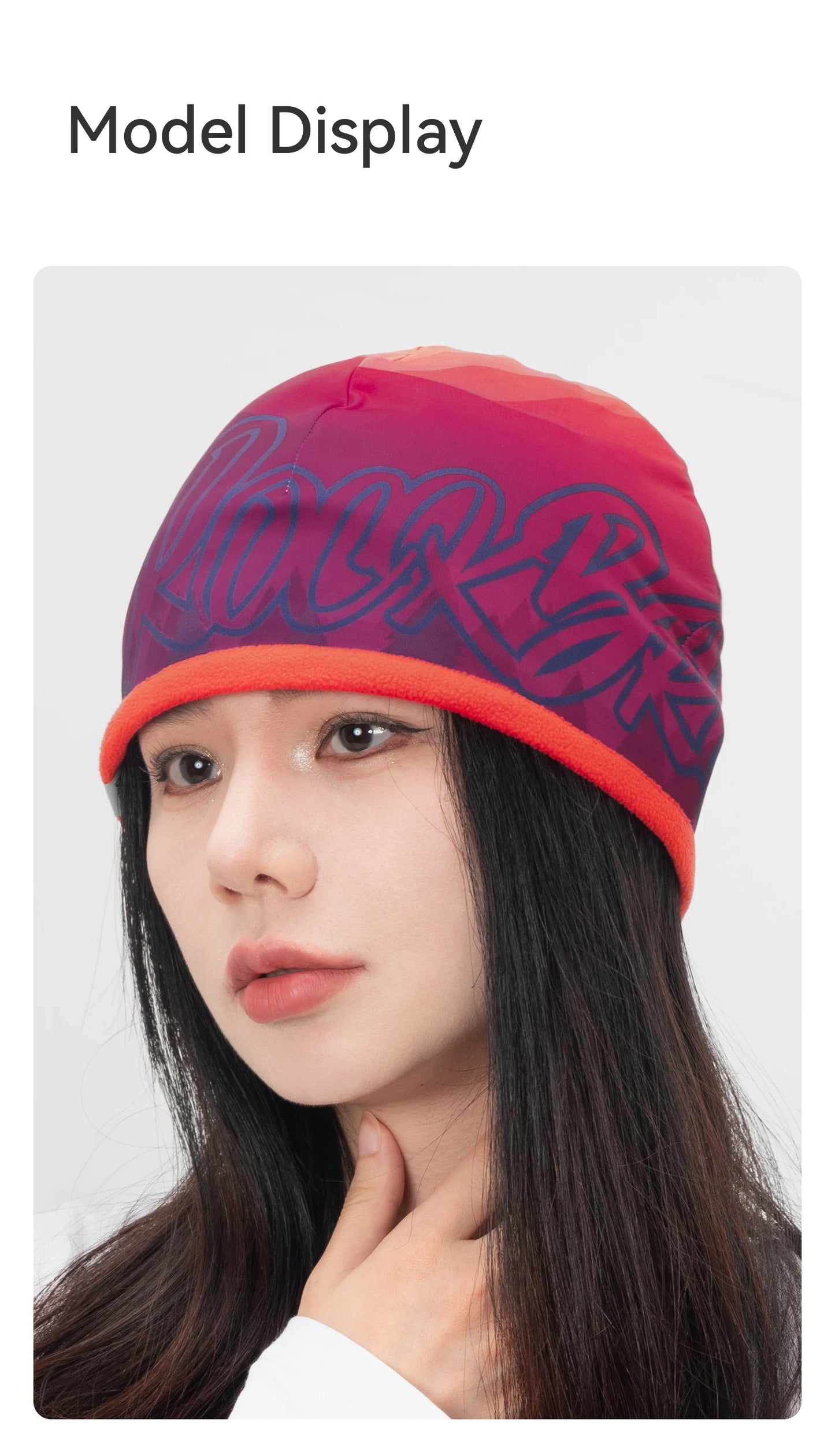 Rockbros Cappello Caldo Reversibile Pile Polare Alta Elasticità Ciclismo Sci Escursionismo Copertura Unisex