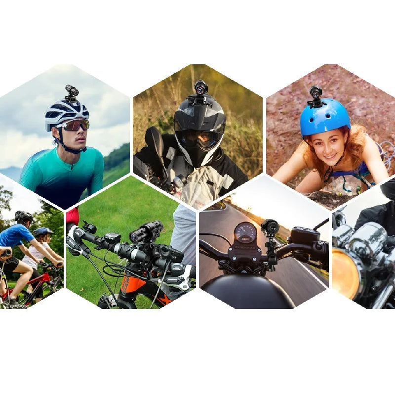 Mini Fotocamera Sportiva DV Action Impermeabile Per Casco Full HD 1080P Video Ideale Per Bicicletta Moto