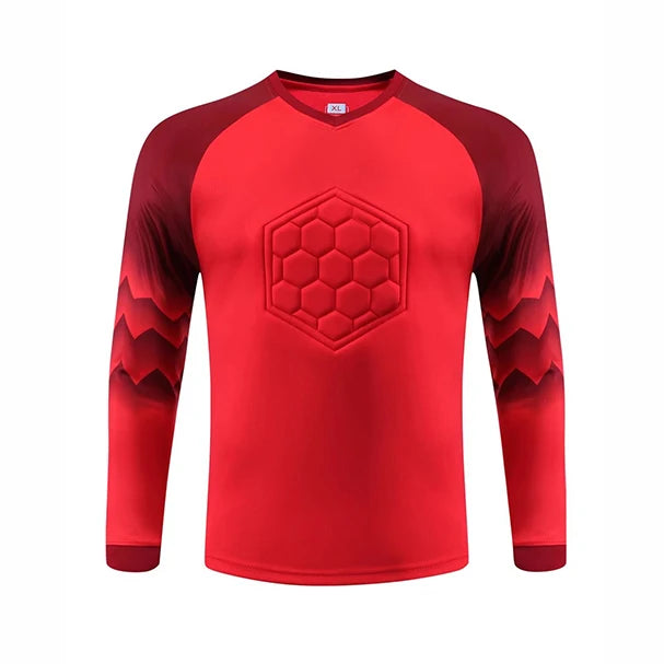 2023 uomo bambino portiere di calcio uniforme spugna protettiva manica lunga allenamento di calcio portiere top maglia da calcio pantaloni personalizzati