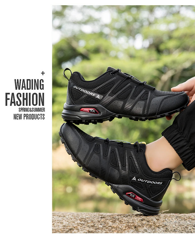 Scarpe Trekking Impermeabili da Uomo Taglia Fino a 48 Escursionismo Alpinismo Campeggio Sneakers da Bici Tattiche