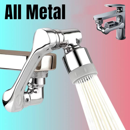 Metallo 1080 °   Rubinetto di rotazione universale Spruzzatore Testa 22/24mm Adattatore Lavabo Rubinetto Extender Aeratore Gorgogliatore Ugello Rubinetto della cucina