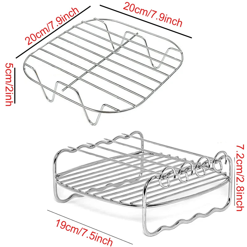 Griglia In Metallo Per Friggitrice Ad Aria E Forno Compatibile Con Cosori Vortex Gourmia Foodi Accessori