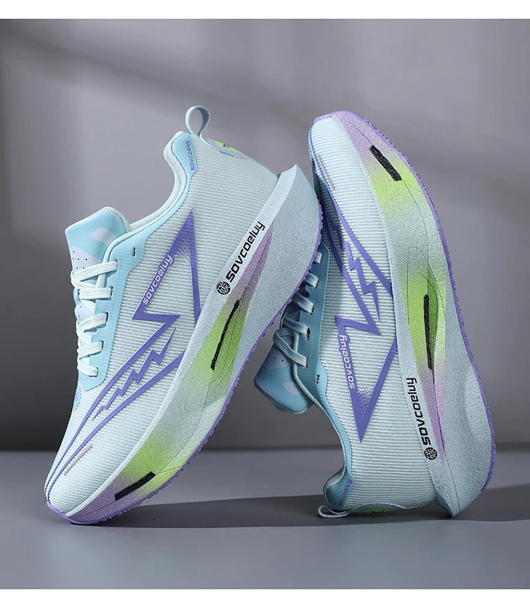 Scarpe Da Corsa Carbon Board Specialità Maratona Uomo Donna Traspiranti Leggere Antiscivolo Sneakers