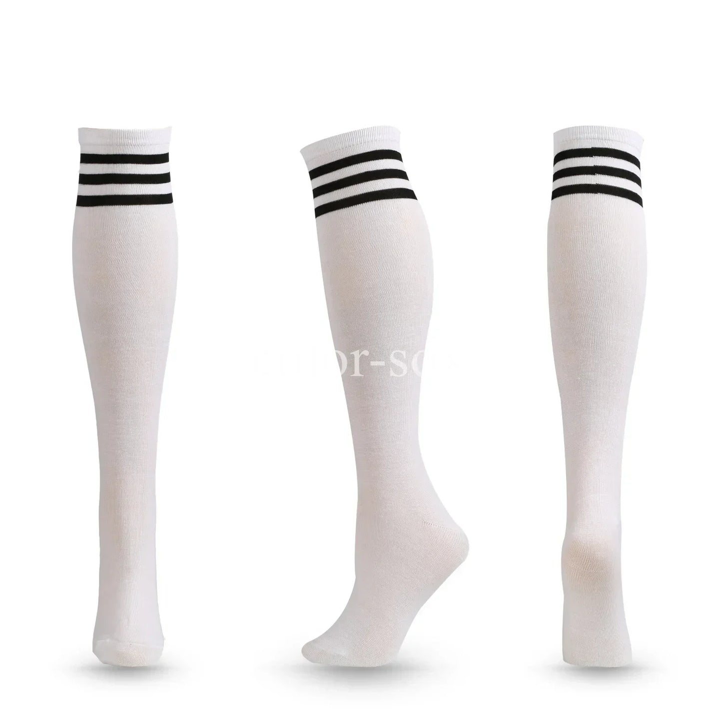 Calzini Da Calcio A Compressione Antiscivolo Tubo Lungo Al Ginocchio Con Righe Per Prestazioni Sportive Uomo