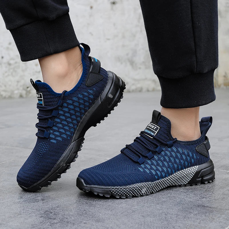 Scarpe Nuove da Ginnastica Uomo Leggere con Piattaforma per Corsa Antiscivolo Traspiranti con Suola Spessa Vendita Calda