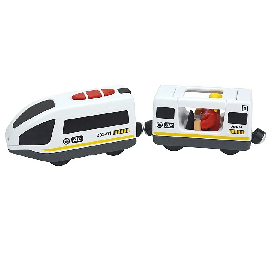 Locomotiva In Legno Magnetica Per Bambini Giocattolo Treno Con Pista Ferrovia Educativa