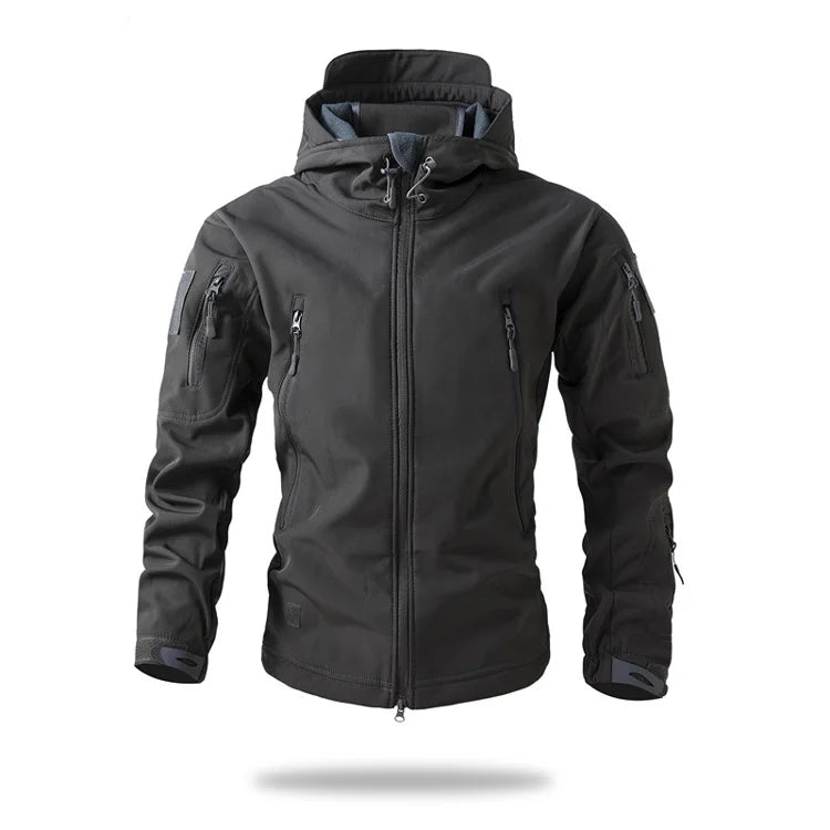 Lurker Giacca Soft Shell Tattica Pelle di Squalo Uomo Impermeabile con Cappuccio Mimetica Esterno da Caccia Autunno