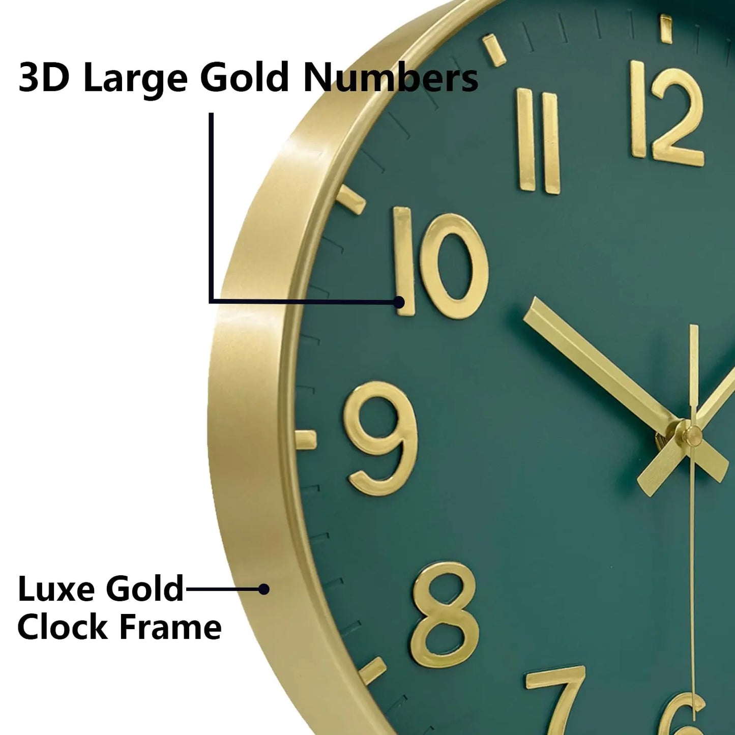 Orologio Da Parete Classico Quarzo 8 10 12 Pollici Orologio Analogico Silenzioso Design Cubico 3D Decorazioni Per Casa