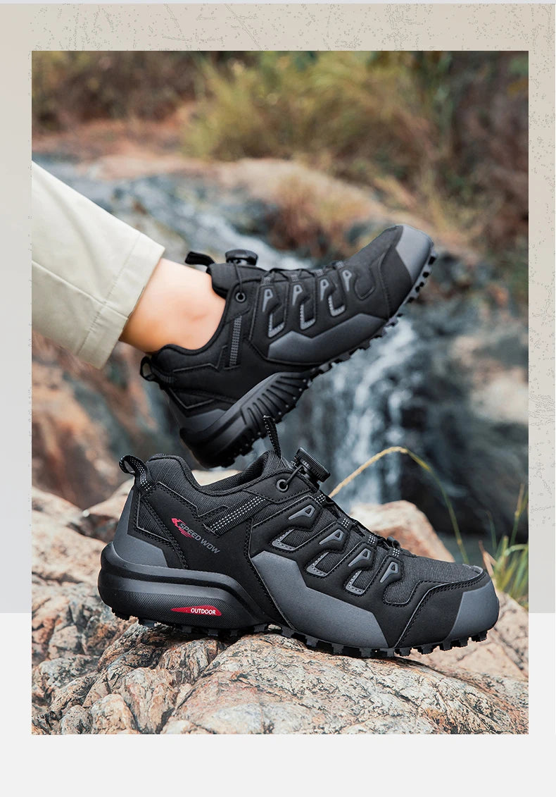 Scarpe Da Trekking Da Uomo In Pelle Scamosciata Esterno Scarpe Da Ginnastica Tattiche Da Caccia Resistente All Usura