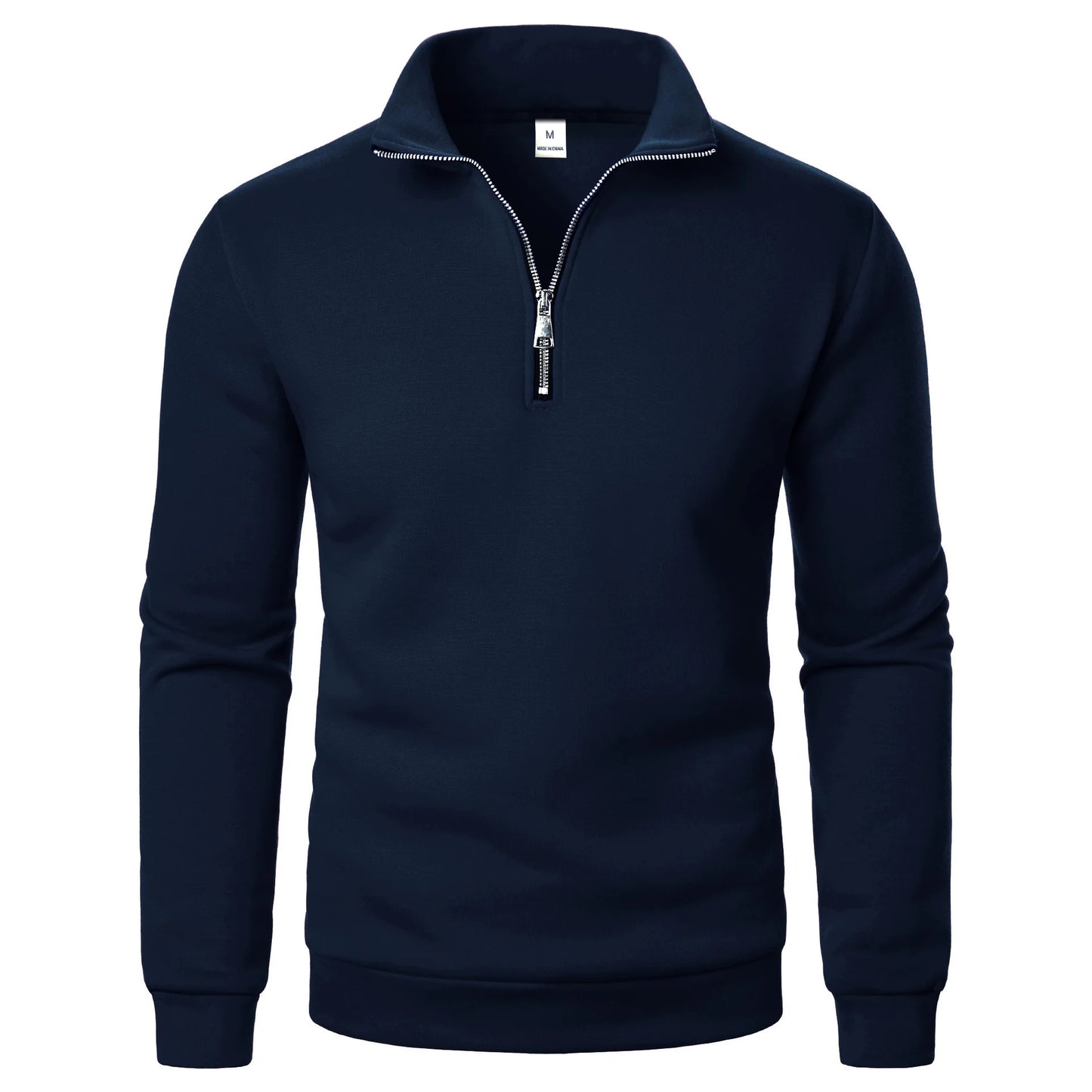Felpa Con Cappuccio Oversize Da Uomo In Pile Con Mezza Cerniera E Colletto Rialzato Per Primavera E Autunno