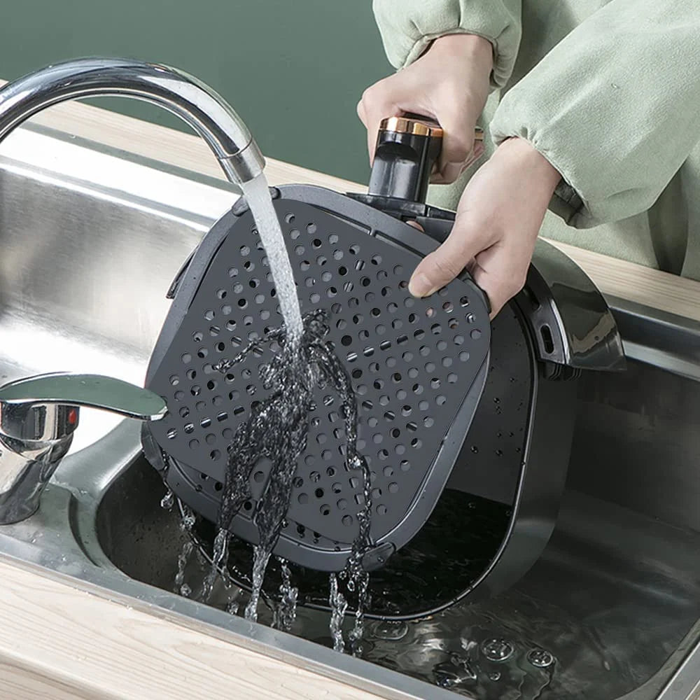Fodere Quadrate Riutilizzabili Per Friggitrice Ad Aria In Silicone Antiaderenti Per Cottura A Vapore Facili Da Pulire