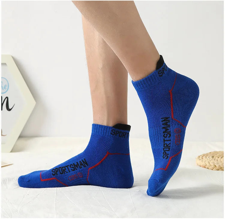 Calzini Corti Da Uomo Per Basket E Corsa Con Rete Traspirante Assorbenti Odori Pack 6 Paia