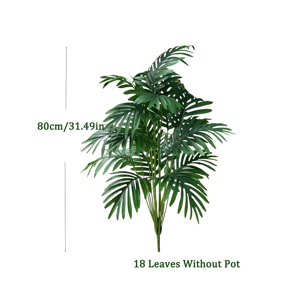 Palma Artificiale Alta 60 80 Cm Per Decorazioni Interne Finta Pianta Con Foglie Di Monstera E Maranta