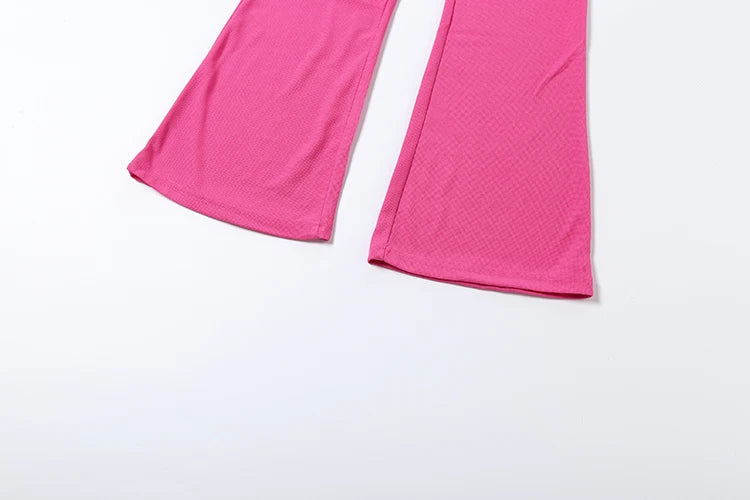 Weird Puss Tuta Donna Due Pezzi con Cappuccio Zip Tasca Giacca Pantaloni Svasati con Coulisse Casual Sportiva Slim Outfit