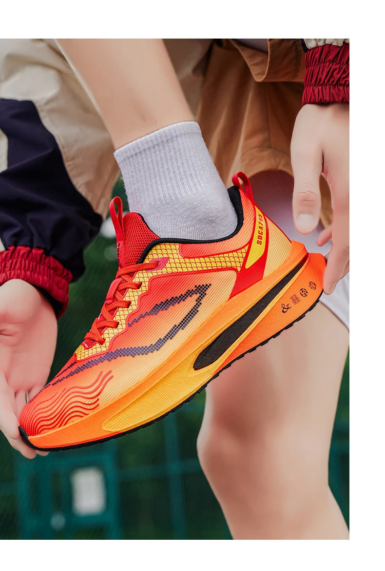 Scarpe Da Corsa Con Piastra In Carbonio Per Maratona Traspiranti Leggere Per Uomo E Donna Comode E Antiscivolo